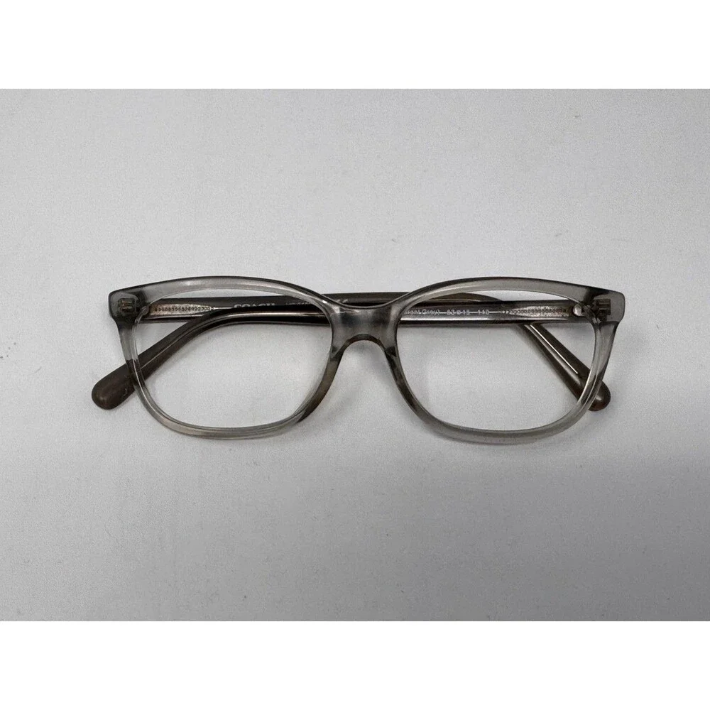 Coach HC6139U Eyeglass Frames Only 53-15-140 Transparent Gray 5176 Authentic